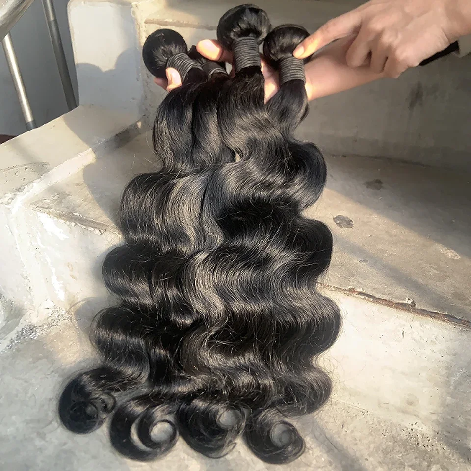 Virgin Raw Loose Deep Wave Human Hair Bundles Deal Jerry Curly Hair Bundles Brazilian Wet and Wavy Hair Weave Hir Extensions 18A