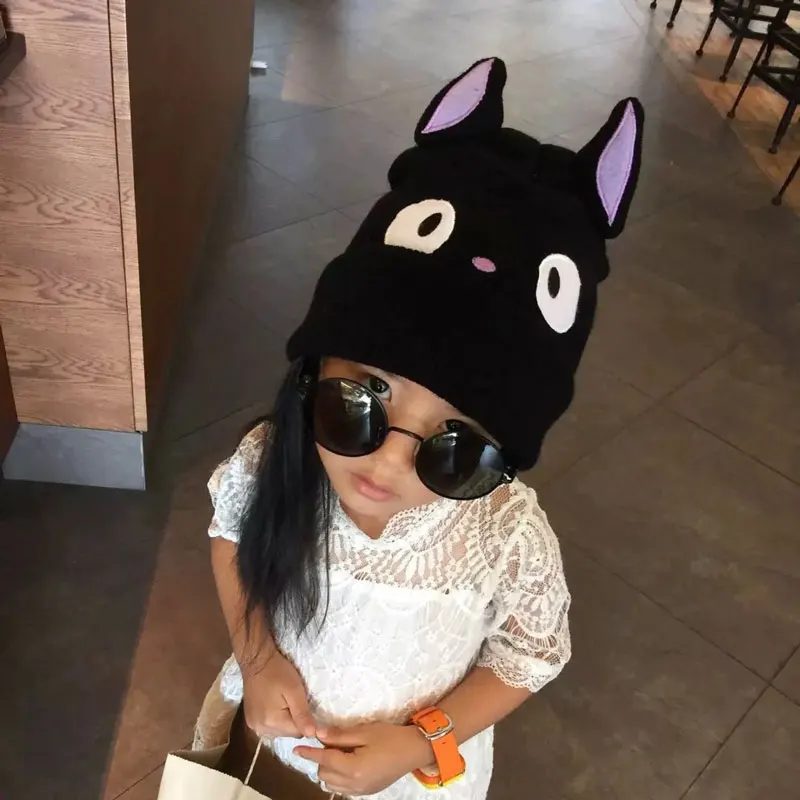 Kiki's Delivery Service Beanies Ghibli GiGi Kiki's Black Cat Hat