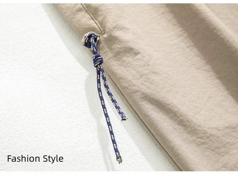 Autumn Spring AllSeason Casual Soft Solid Men's Cool Boys Button Loose All Match Suit Mountain Travel Sports Straight Pants