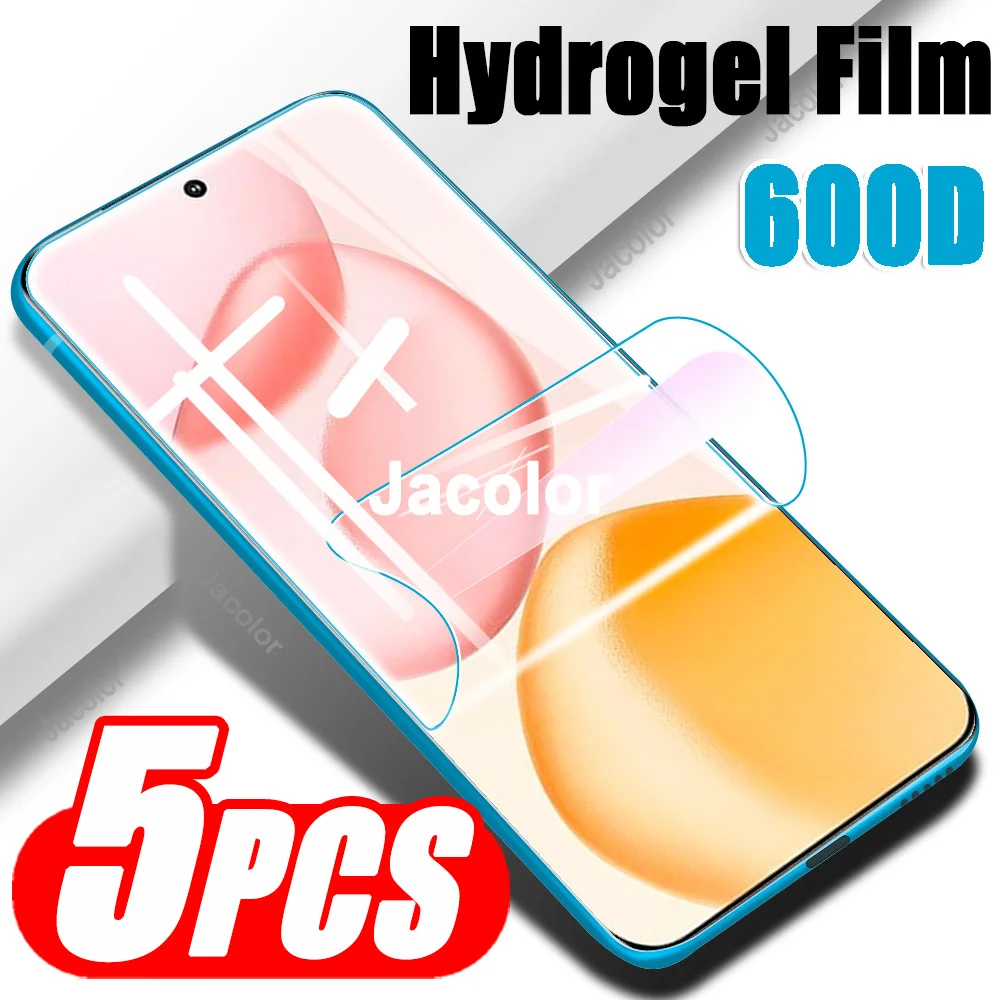 5-Pack Safety Screen Gel Protectors - Hydrogel Film