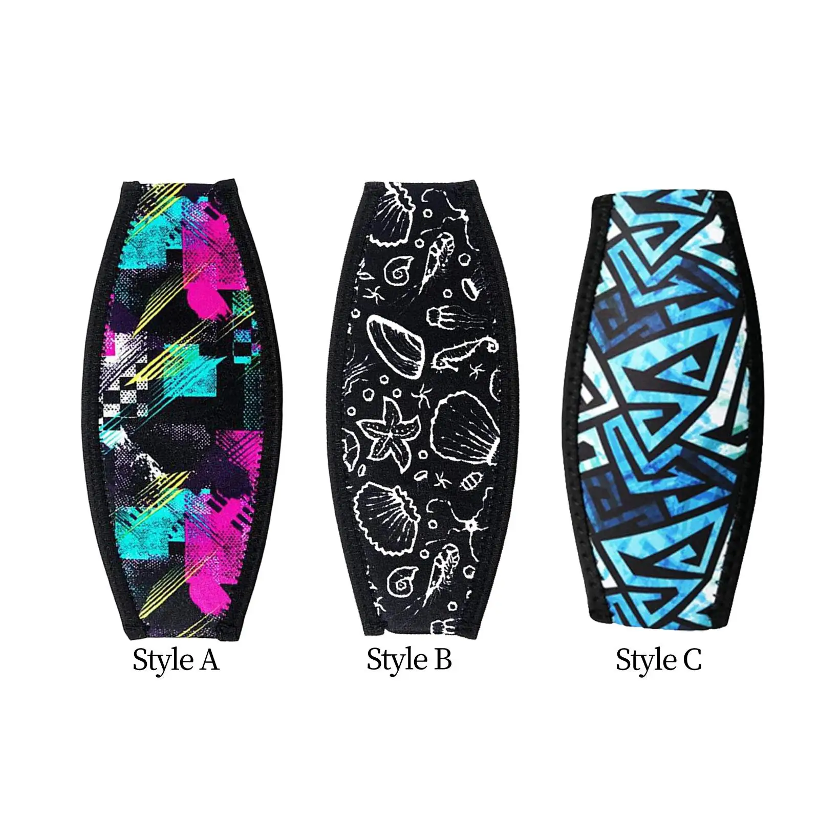 Diving Mask Slap Straps Cover Decorative Printing Diving Glasses Strap Cover Mask Slap Straps Protect Long Hair Band equipment