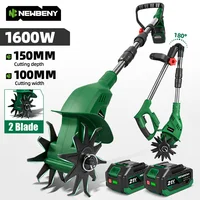 Nouvelle débroussailleuse électrique NewBeny 1600W, motoculteur de jardin, rotoculteur, outil de tonte pour batterie Makita 21V 1