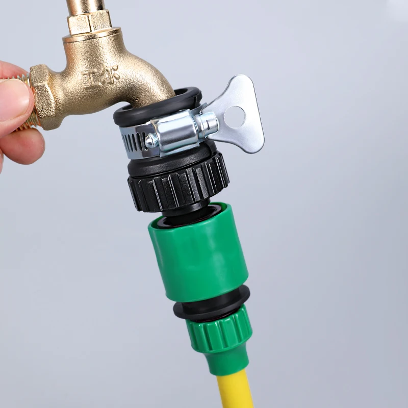 

1pc Faucet Adapter Universal Plastic Hose Fitting Quick Connect Fitting Faucet for Car Wash Garden Irrigation Faucet Accessories