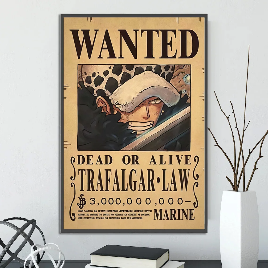 thumbnail image 1 of Póster autoadhesivo de One Piece, Orden de recompensa, Luffy, papel tapiz, figuras de Ace, Nami, decoración del hogar, pintura, Anime Zoro, arte de pared, Sanji, 1 of 5