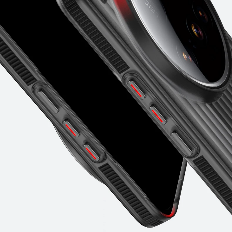 Enhanced Transparent Magnetic Protective Back Cover with Anti-Slip Feature