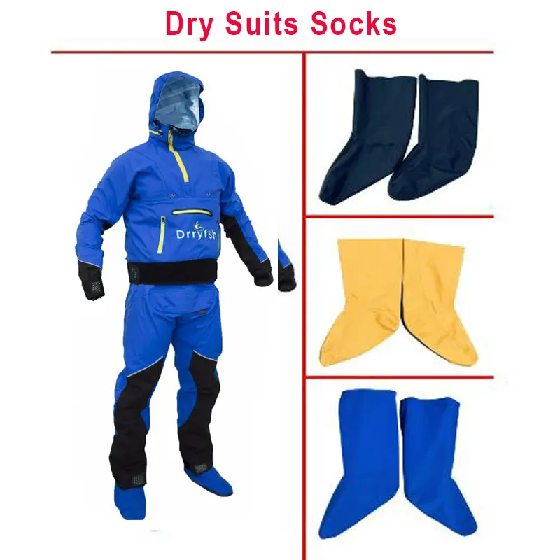 4-Layer Waterproof Breathable Drysuits Socks Durable Replacement Fabric Socks for Kayaking Dry Suits Pants (a Pair)) Customized