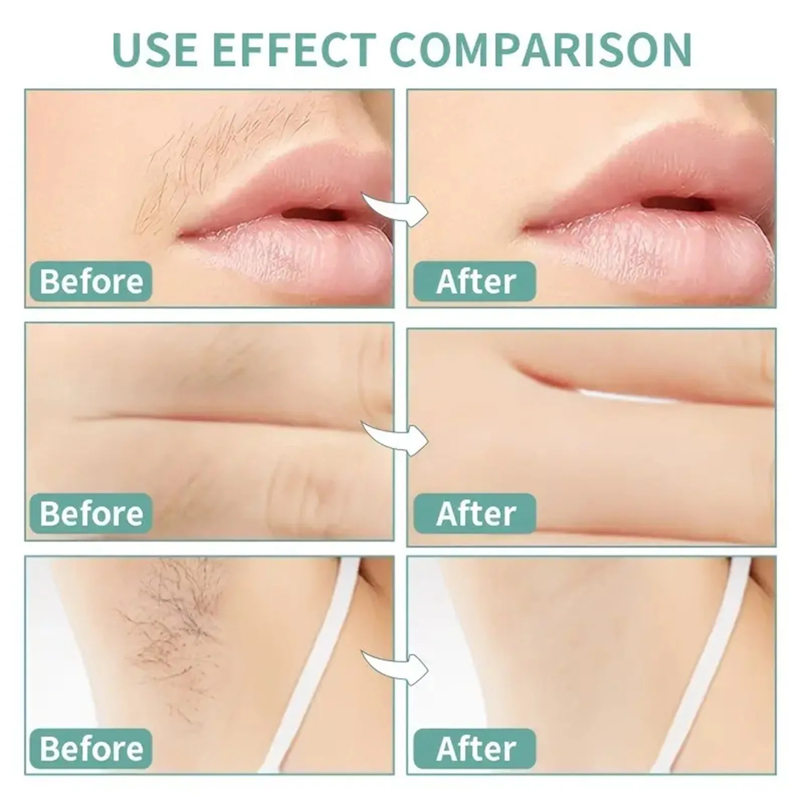 Quick Painless Facial Wax Strips 4