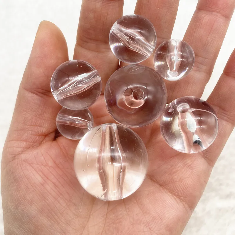 New 6 mm --30 mm acrylic transparent Pearl homemade necklace jewelry handmade DIY woven bracelet beaded ornaments