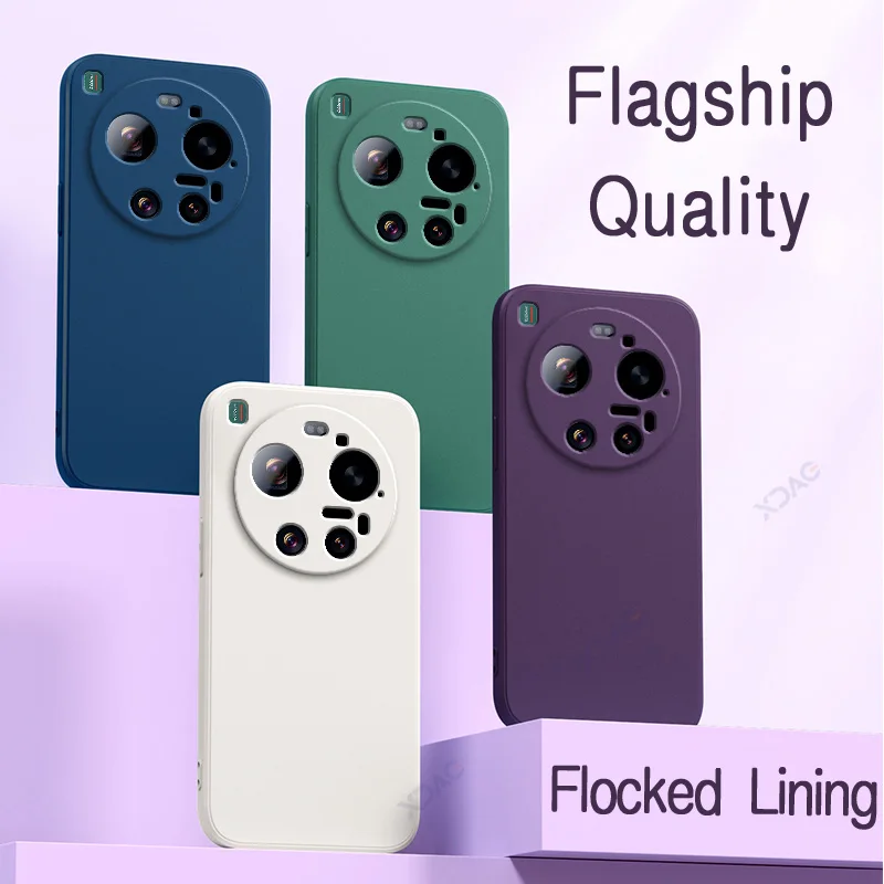 Premium Double Layer Liquid Silicone Phone Case with Soft Square Design - Enhanced Protection Armor Housing