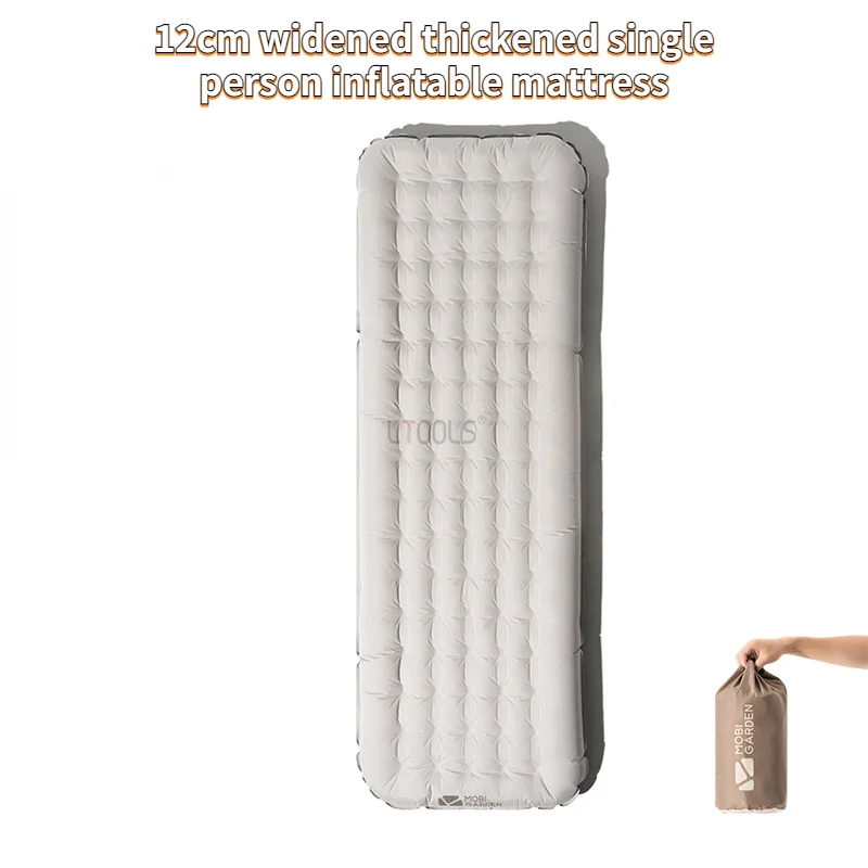 

12cm Widened Thickened Single Person Inflatable Cushion Foldable 2 Meters Camping Moisture-proof Household Inflatable Mattress