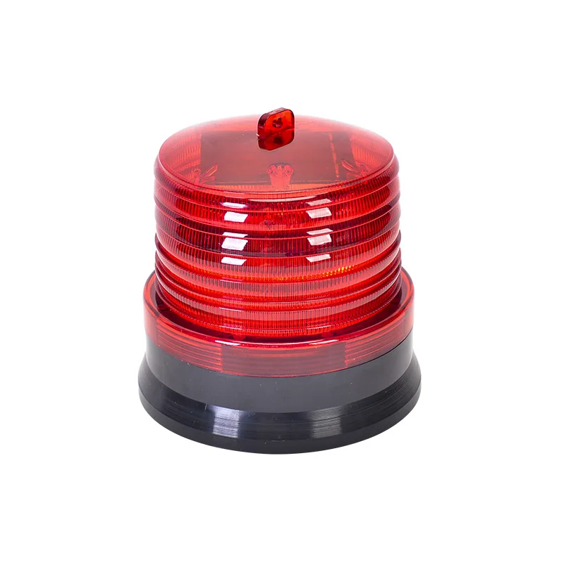 Magnetic Solar Warning Light LED Strobe Lights Night Site Wall Flashing