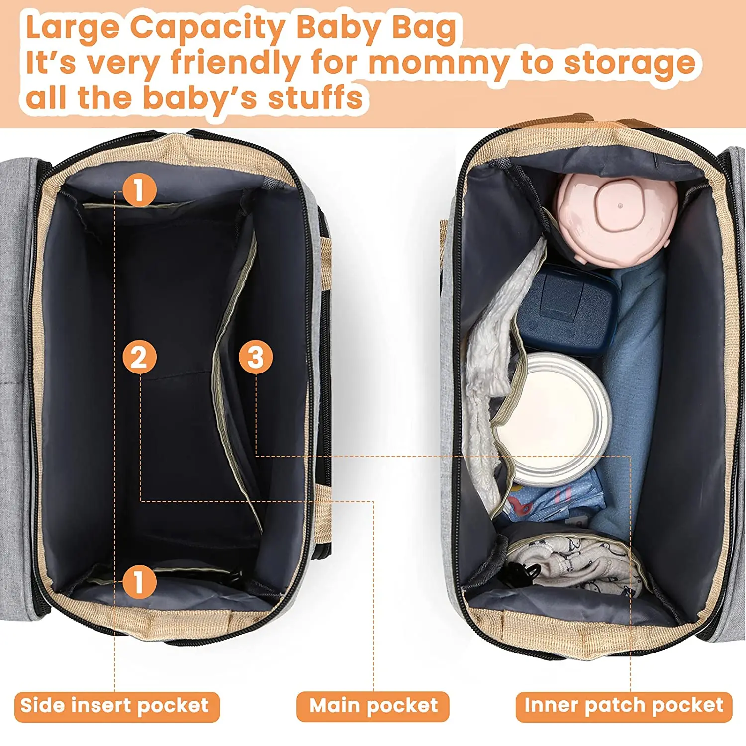 Diaper Bag Organizer Insert extra Large Purse Organizer for 