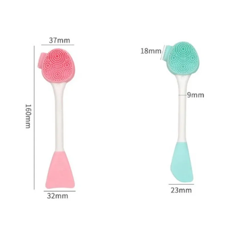 Acheter Brosse de masque à Double tête en Silicone, brosse de lavage du  visage, Membrane de boue, grattoir spécial enduit, outils de nettoyage du  visage pour Salon de beauté