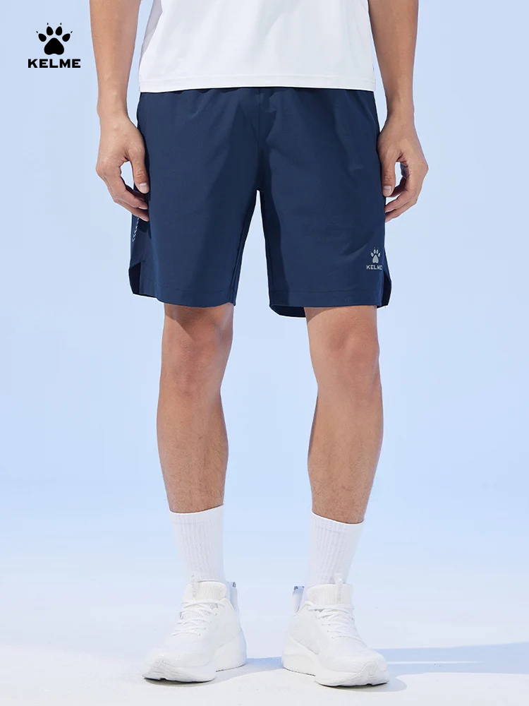 KELME Woven Sports Shorts Men's Summer Quick Dry Training Running Fitness Split Five Pants
