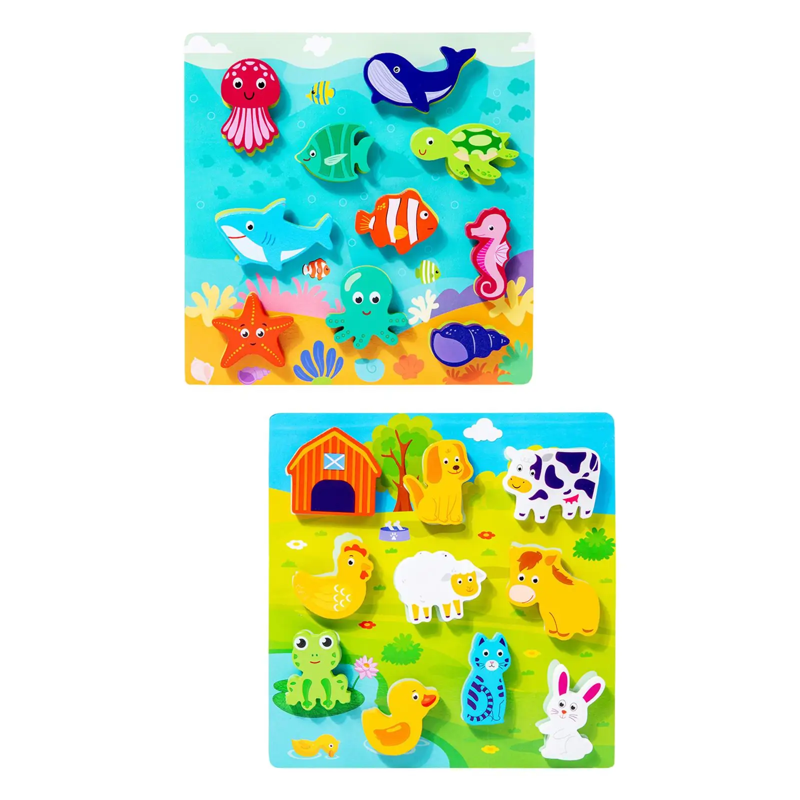 

Игрушка Монтессори деревянная в форме животного для детей 2-4 лет