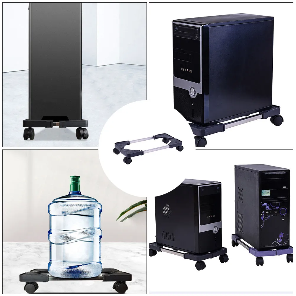 컴퓨터 타워 스탠드 바퀴가 달린 모바일 CPU 스탠드 사무실 홈 스튜디오용 50Kg 하중 용량 CPU 랙 이동식 호스트 홀더