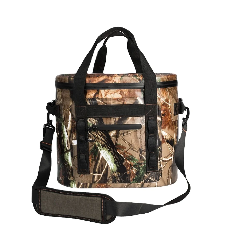 Portable Large Beach Cooler 30 Can Leak-proof Soft Sided Cooler Insulated Soft Pack Waterproof For Beach Camp