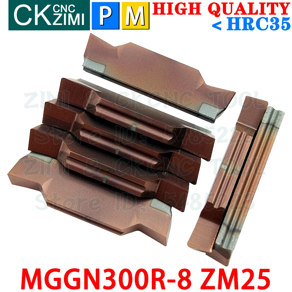 

MGGN300R-8 ZM25 MGGN 300 3mm Carbide Inserts Cutting Grooving Inserts Tools CNC Metal lathe Tools MGMN 300 For MGEHR MGEHL SMGB