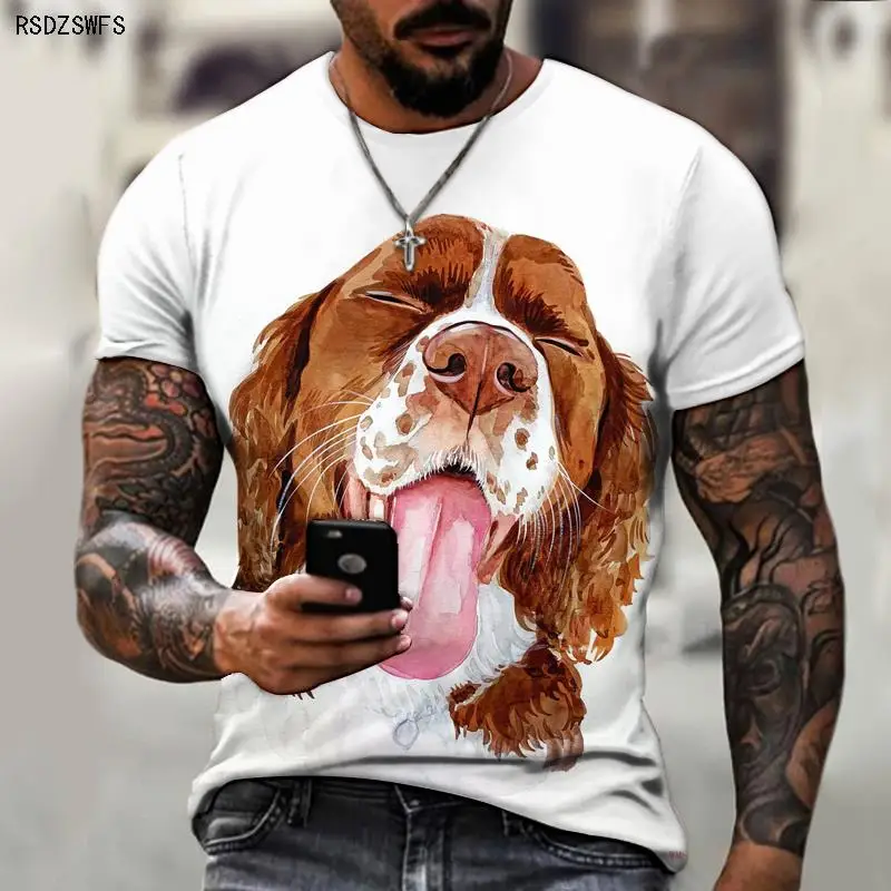 

International 2022 new cool, cute and interesting clothes Animal 3D men and women summer casual street short-sleeved 5XL