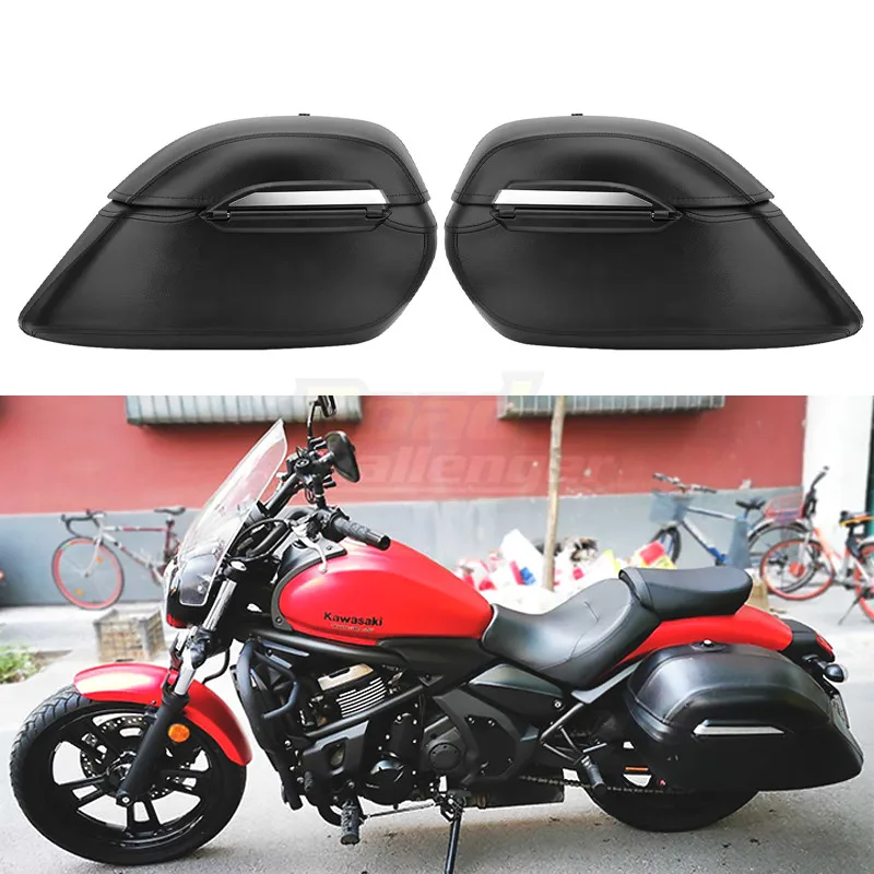 

Motorcycle Hard Saddlebags Saddle Bag Trunk For Victory Honda Suzuki Kawasaki Yamaha Victory