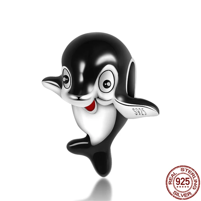 925 Sterling Silver Ocean Series Narwhal Charm Starfish Ocean Waves & Fish Beads Fit Pandora Bracelet DIY Pendant Woman Jewelry PAC017