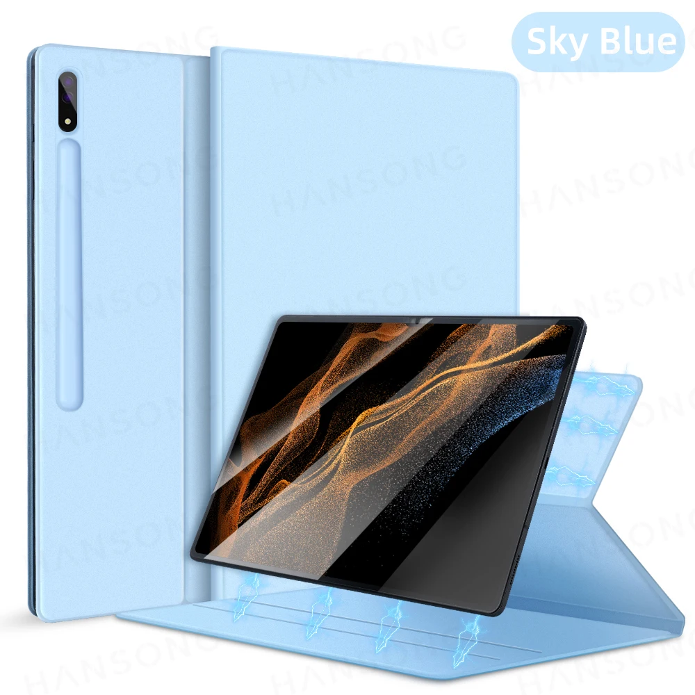 Enhanced Magnetic Tablet Case with Pen Holder and Premium Cover Design