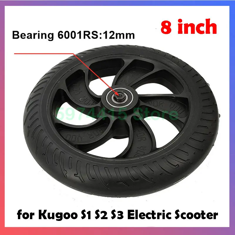 Electric Scooter Solid Rear Wheel Back Tire w/Wheel Hub for Kugoo S1 S2 S3 200x200x50mm Hot Sale Replacement Rear Wheel