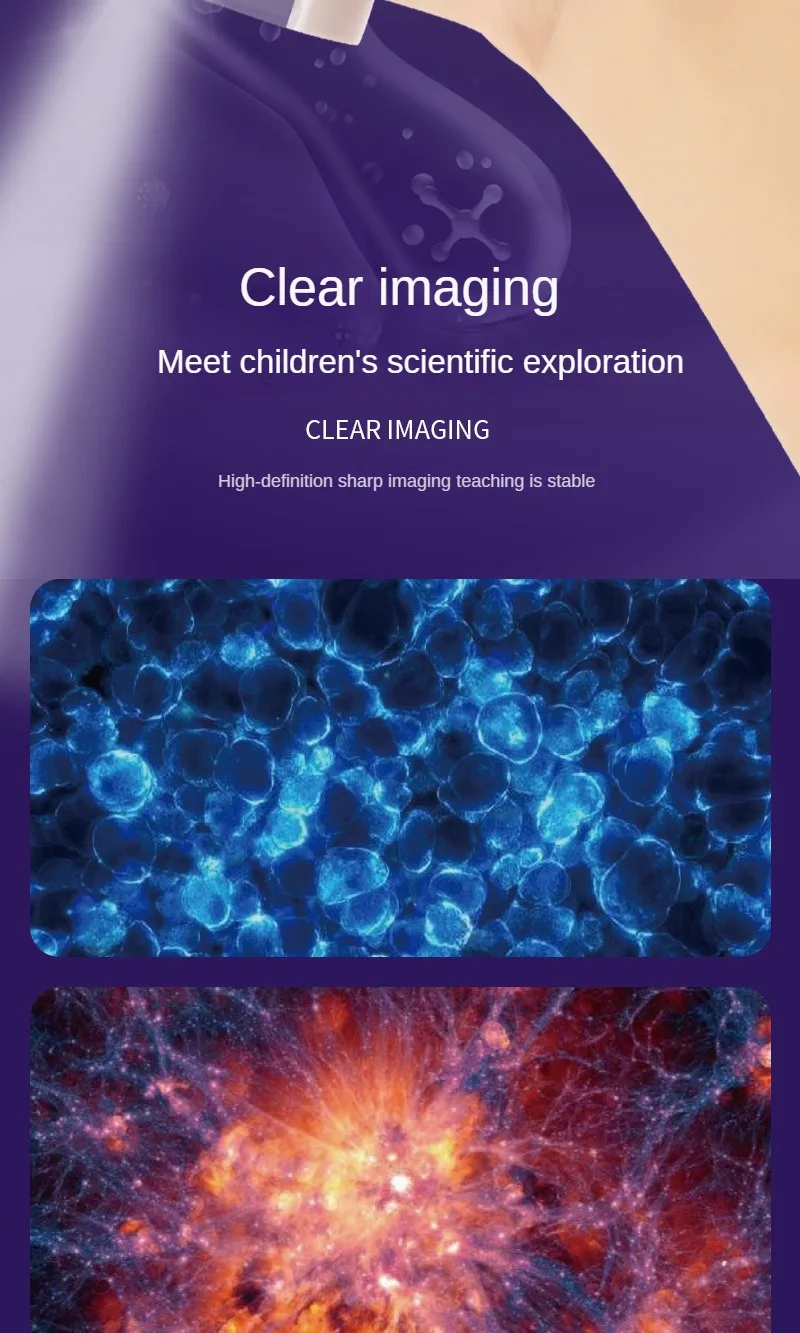 S57c5d7dcc9c84fc7aa0f86b6b55a1015P 60-200X Children Microscope Pocket Microscope with LED Light Portable Electric Mini High Definition Science Microscope Outdoor Mallzona