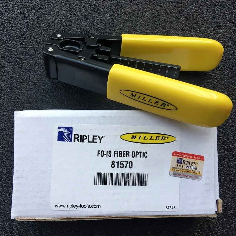 Original imported Miller FIOS Fiber Optic Stripper FO-IS stripping pliers 81570 Leather fiber optic cable strippers tool taiwan mps imported original finished product cable horn speaker cable signal cable one into two cable ring