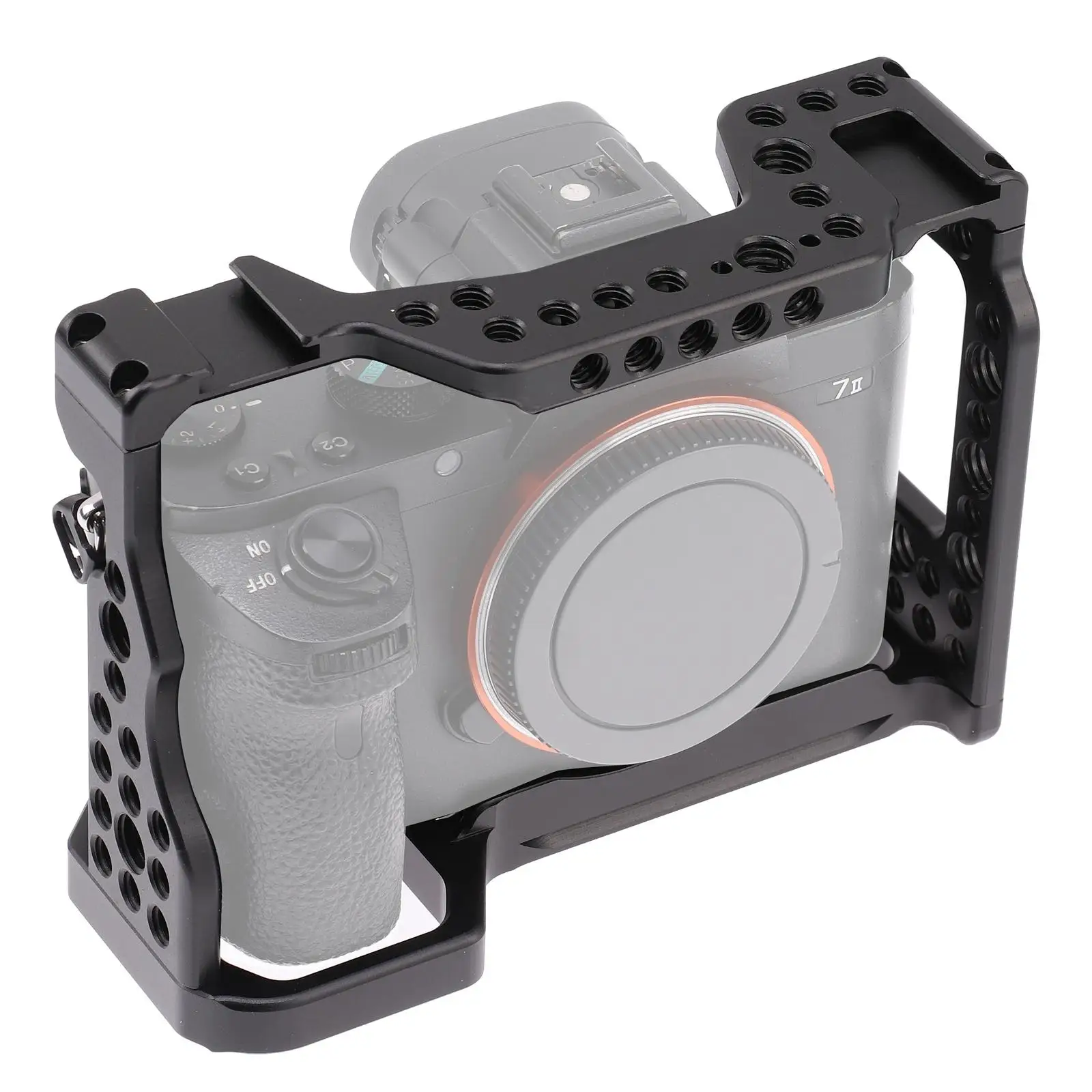 Aluminum Camera Cage Video Rig Professional Replacement Case for A7M3/ A7II/ A7III/ A7S2/ A7R2