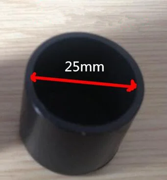 Set of 4 Non-Slip Black Silicone Chair Leg Caps with Floor Protector Pads