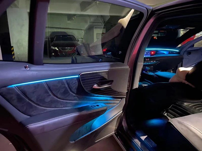 Lexus LS 2017-2022 용 LED 앰비언트 라이트 대시 보드 라이트, 리어 문짝 라이트, 풋웰 램프, 인테리어 액세서리