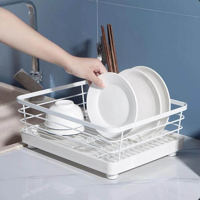 Drain Rack Kitchen Silicone Dish Drainer Tray Large Sink Drying Rack  Worktop Organizer Drying Rack for Kitchen Dishes Tableware - AliExpress