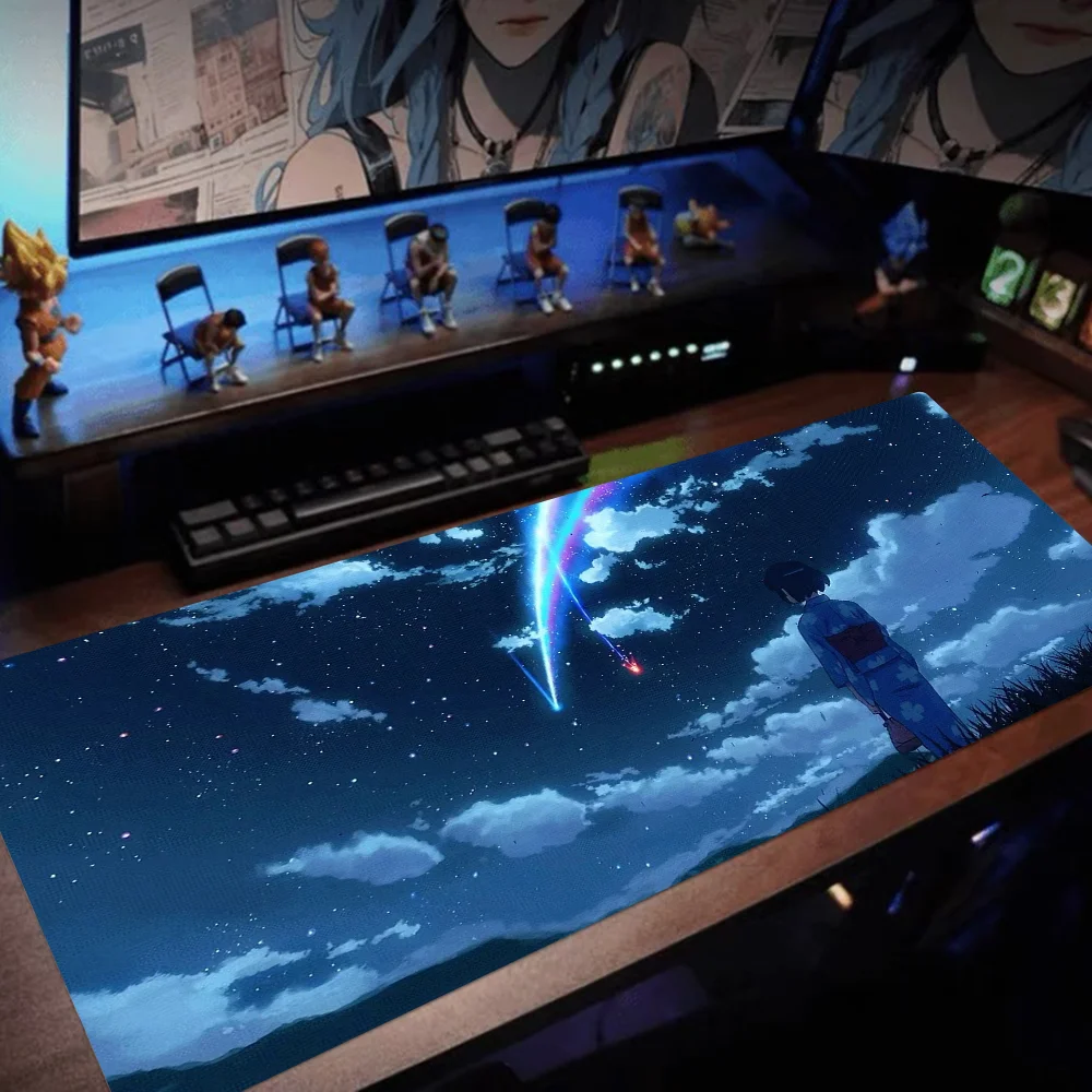 Your Name Makoto Shinkai Animated Films 2020 New Office Mice Gamer Soft Mouse Pad Size For Game Keyboard Pad 3