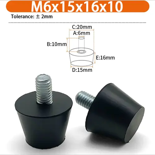 M6 M8 M10 Rubber Adjustable Feet Pad Feet Pad With Screw Table Chair Balck Leveling Foot Pad Furniture Leg Anti-shock Protection - Image 80