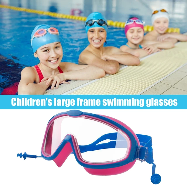 Gafas de natación profesionales para hombres y mujeres, tapones para los  oídos, impermeables, antivaho para adultos, gafas de natación (color negro