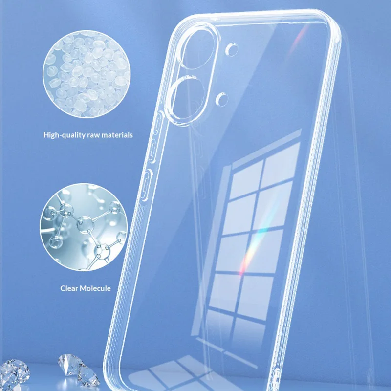 Ultra Slim Non-Yellowing HD Transparent Phone Case - Crystal Clear Protection
