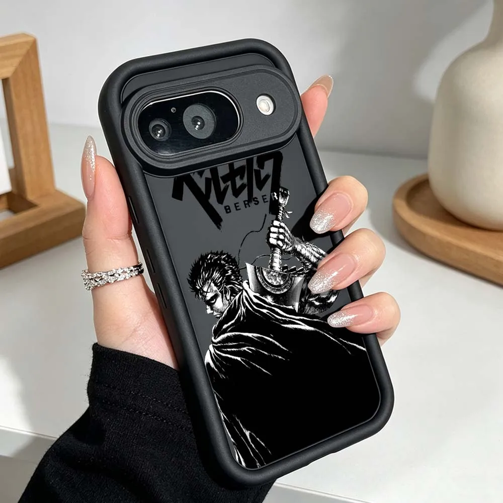 B-Berserk Anime Silicone Phone Case with Eye Ladder Design