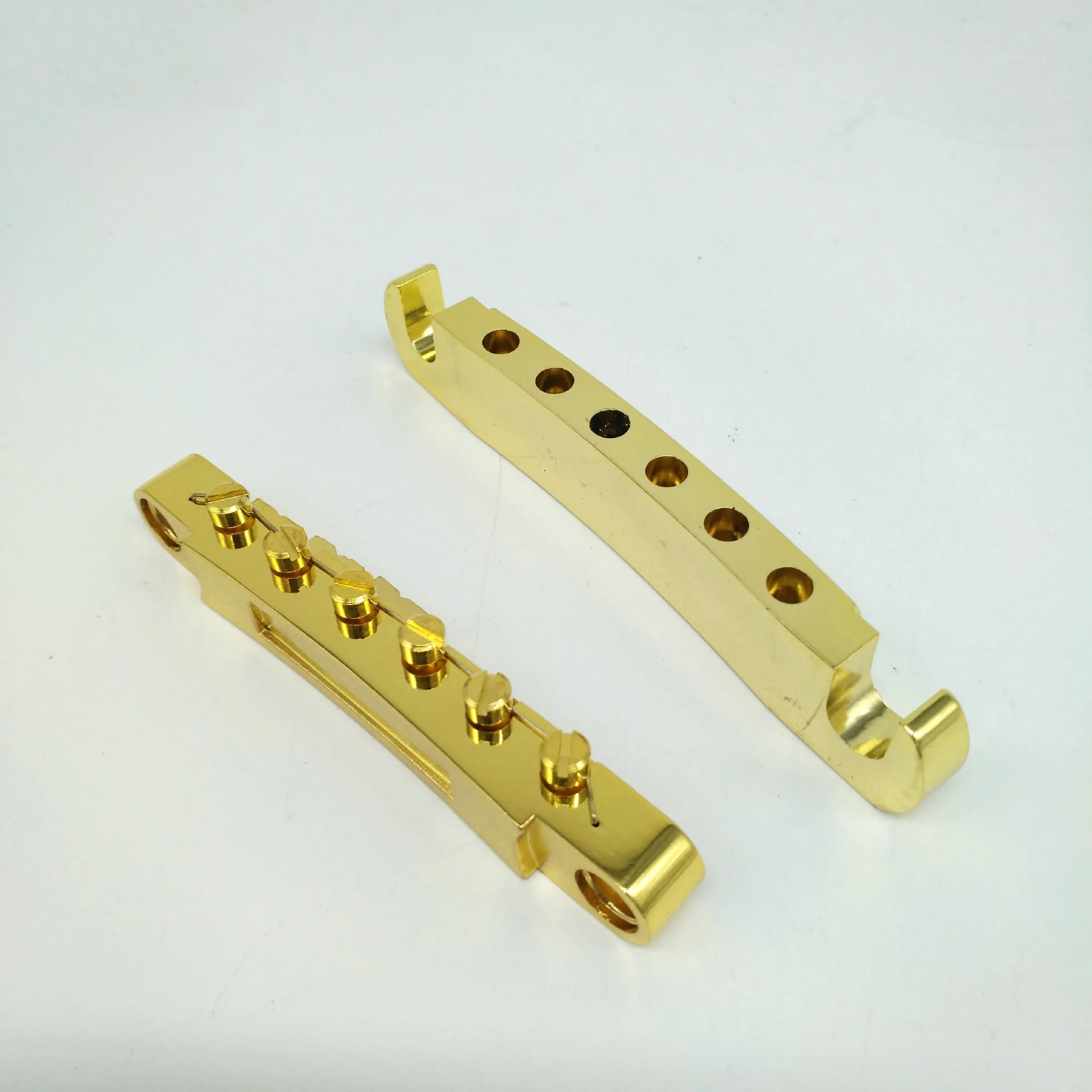 

Generic Electric Guitar Bridge 6 Strings Tune-O-matic Bridge and Tailpiece with Posts for LP Electric Guitars