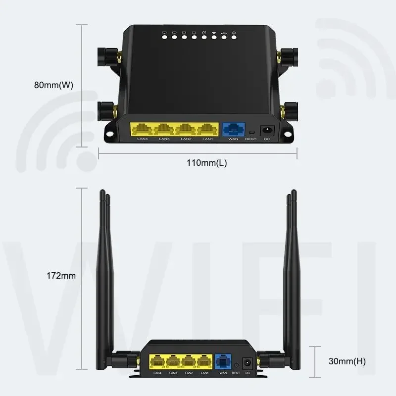 Modem Router 300mbps Slot para Cartão Sim os Openwrt Router Range Extender Roteador Ponto de Acesso Ewe8264 g - Imagem 3