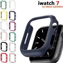 

PC Protective cover Case For Apple Watch Series 7 45mm 41mm Frame Matte Case Cover Shell Bumper Case for iWatch 7 Accessorie