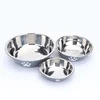 1Pcs Pet Dog Food Bowl Rice Bowl Stainless Steel Dog Bowl Dog Bowl Drinking Water Bowl anti-tip Large Dog Cat Bowl Water Bowl 3