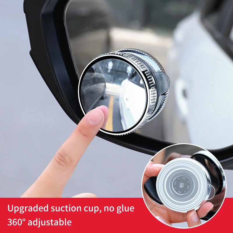 

1Pair Blind Spot Mirror For Car Traffic Mirror Car Rear View Mirror 360 Degree Suck Cup Parking Assistant Convex Round Mirror