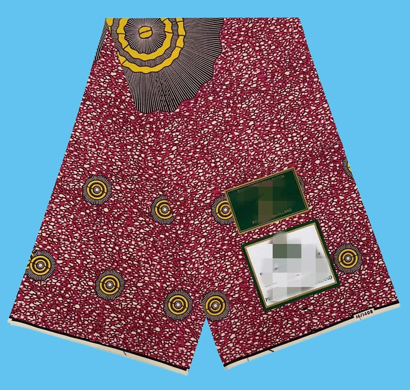 Fabric 100% Cotton Batik Ankara Fabric For Dress 6Yards S01 Newest Guaranteed Veritable Real African Wax Prints 6