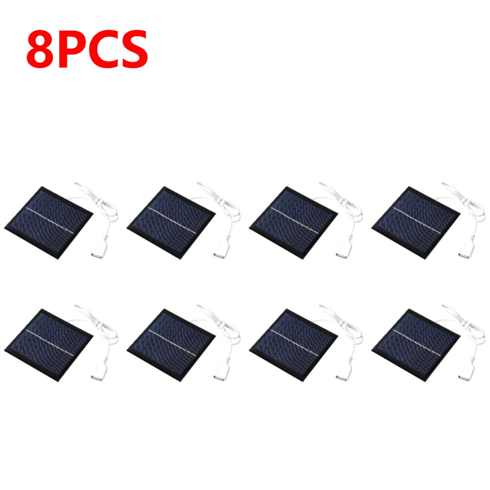 5.5V 1W Mini Solar Panel with USB Connection for DIY Projects and Chargers