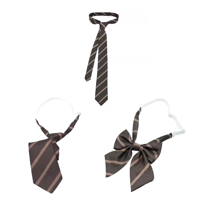 Neck tie Bow Necktie Uniform Ties for Men Decorative Long Skinny Tie Casual All-Match Necktie JK Uniform Tie Knot Free Y1QD