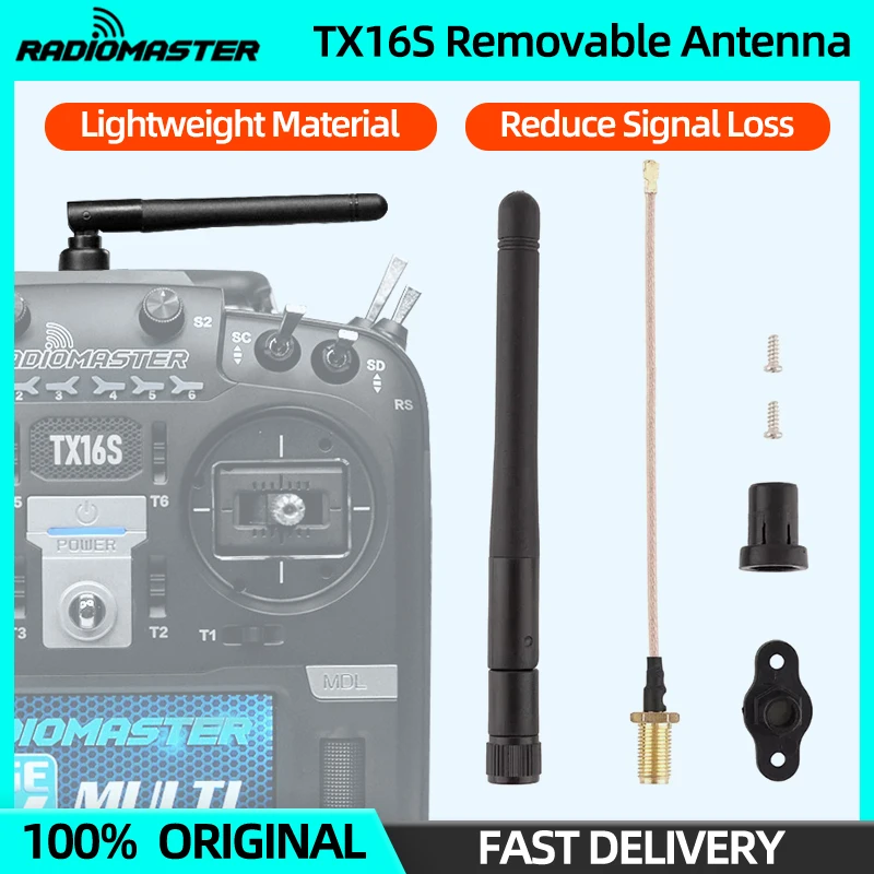 Radiomaster TX16S Contrôleur Radio 2.4GHz Antenne Amovible pour TX16S MKII