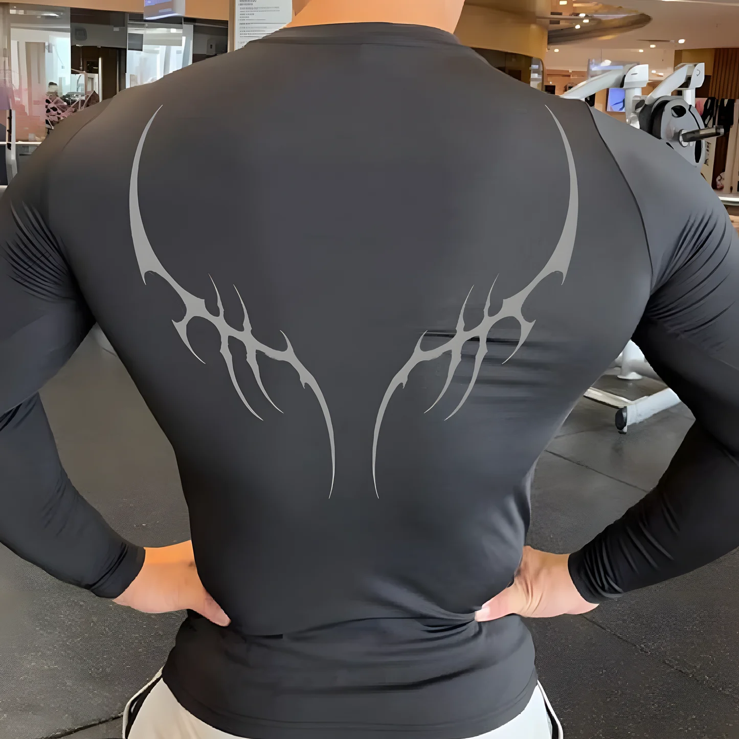 Men Compression Shirt Anime Sport Quick Dry Gym T Shirts Fitness Summer Athletic Undershirts Elasticity Y2K Tops Tee Male