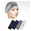 50pcs Custom Logo Facial  Spa Embroidery Hairband Terry Cloth Stretch Towel Washable Facial Spa Makeup Headband 1