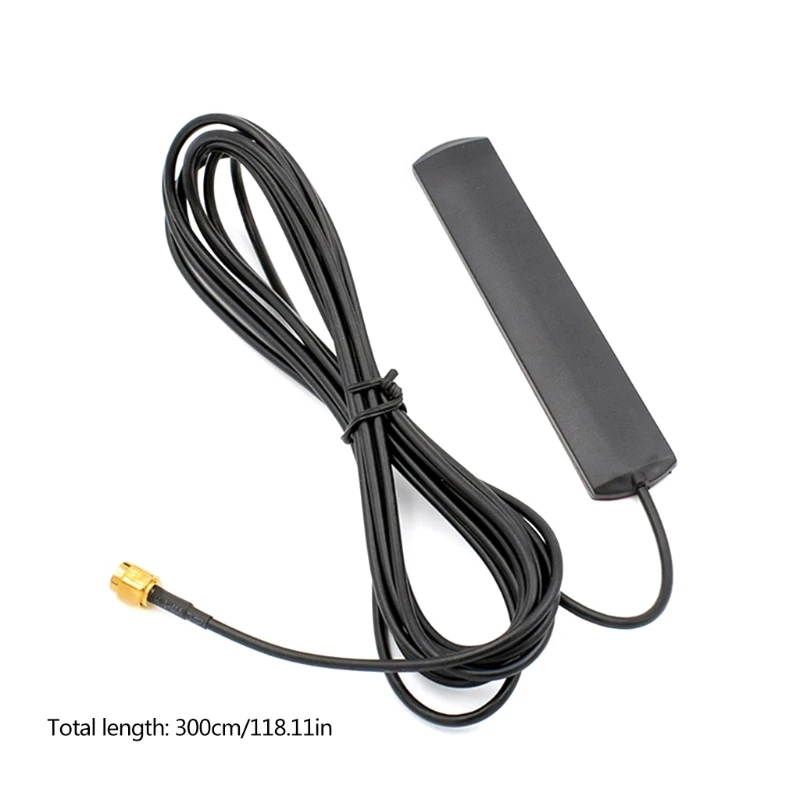 4G GSM Antenna 700-2600MHz Glued Strip Patch SMA Male Connector Aerial 3M Adhesive Cable For Car Wifi Router Signal Booster Tool 1PCS 4g antenna wifi antenna antenna signal booster